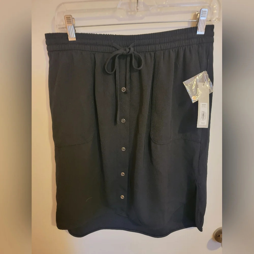 Apt9 KneeLengthSkirt Womens Size Small Drawstring PullOn Office Professional NWT